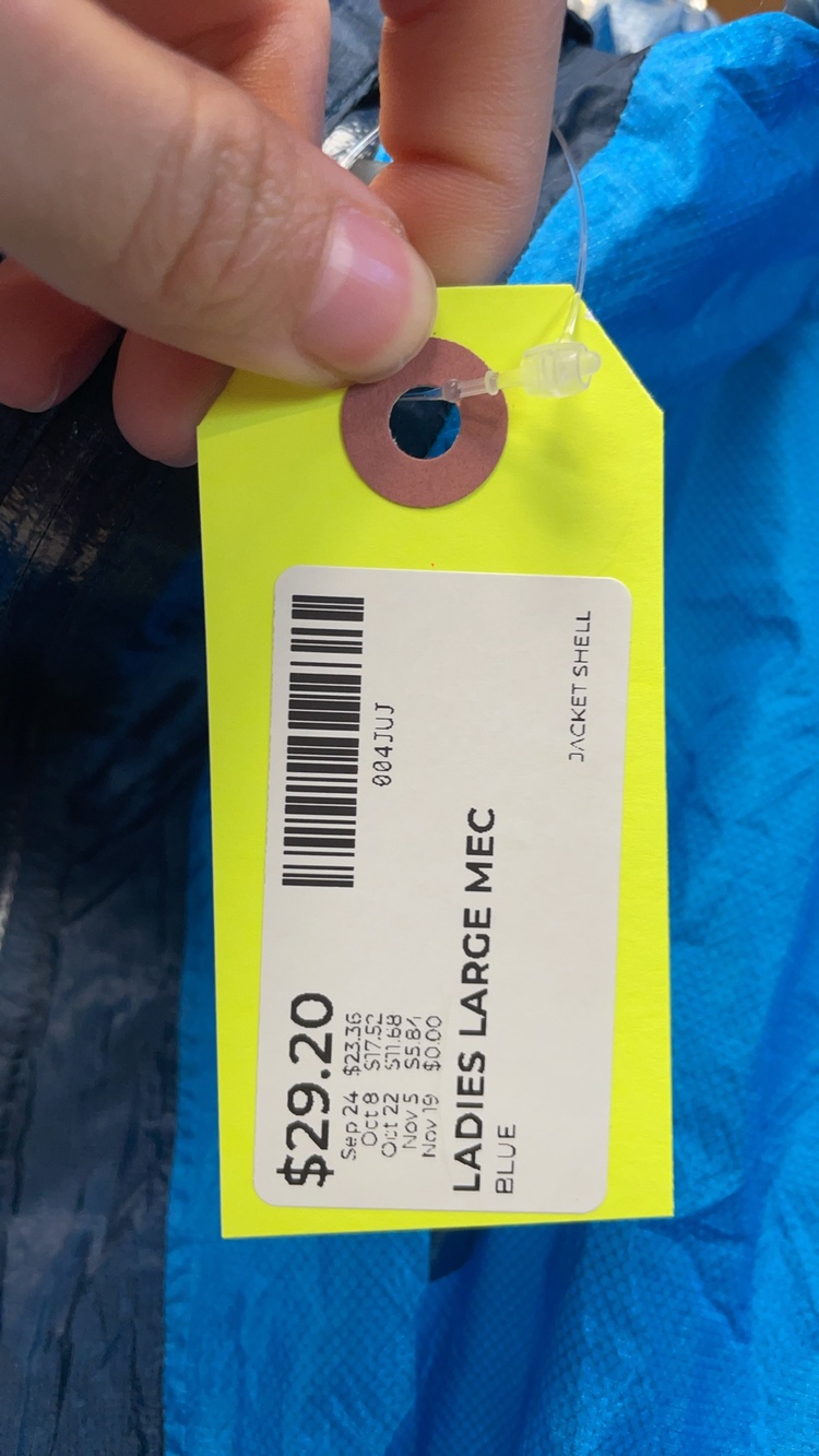 MEC Shell Jacket Ladies Large Blue - Picture 4 of 4